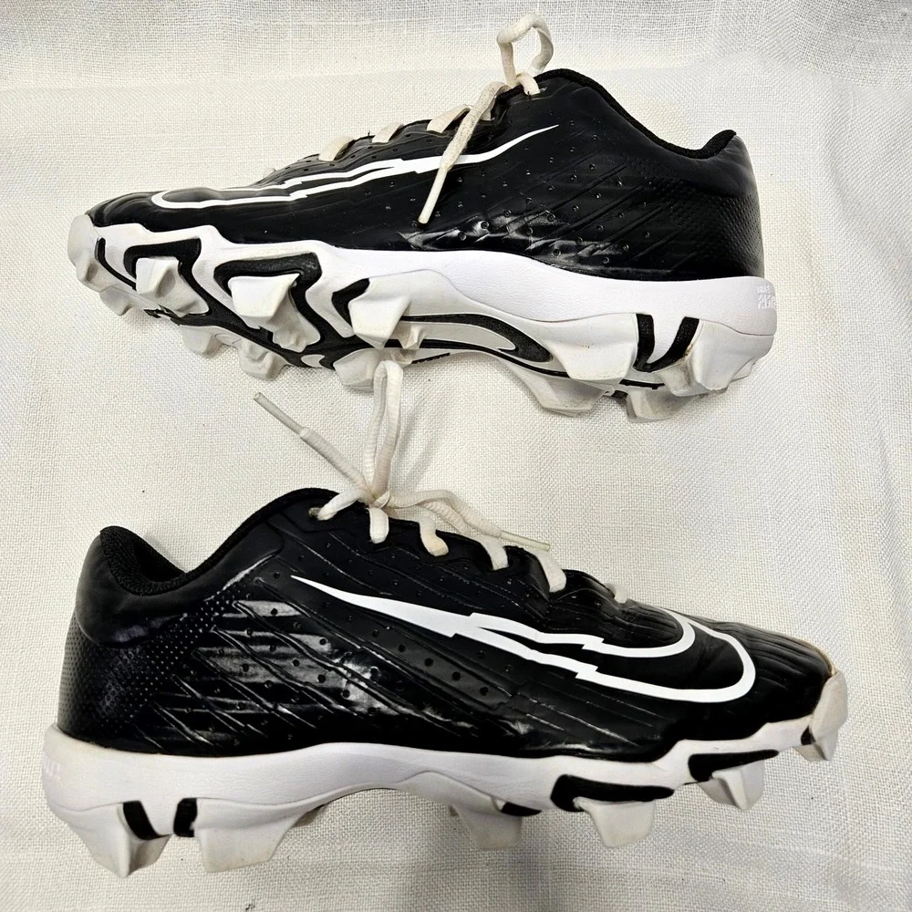 Nike Vapor Ultrafly 4 Keystone Youth 5.5Y Black White Baseball Cleats DA0702-001